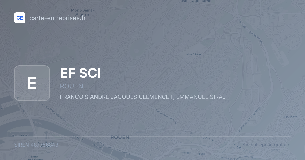 EF SCI — 487756843 — fiche entreprise