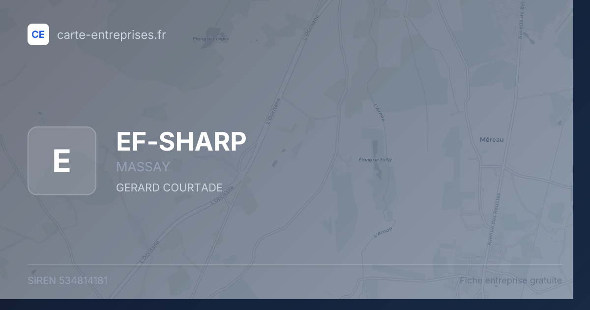 EF-SHARP — 534814181 — fiche entreprise