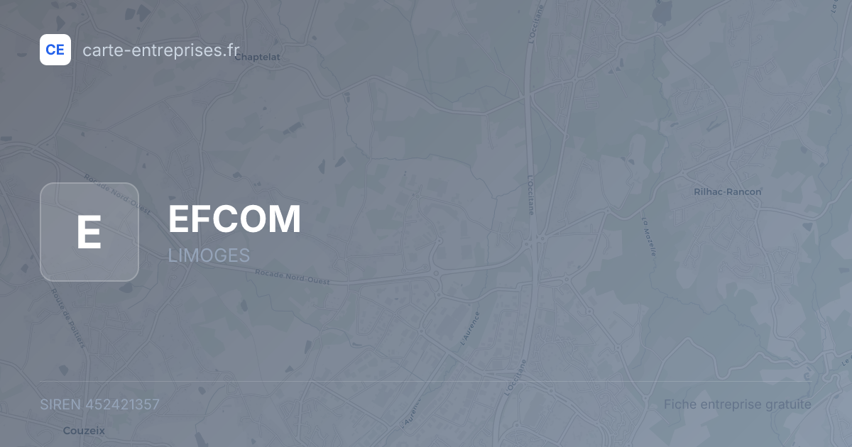 EFCOM — 452421357 — fiche entreprise