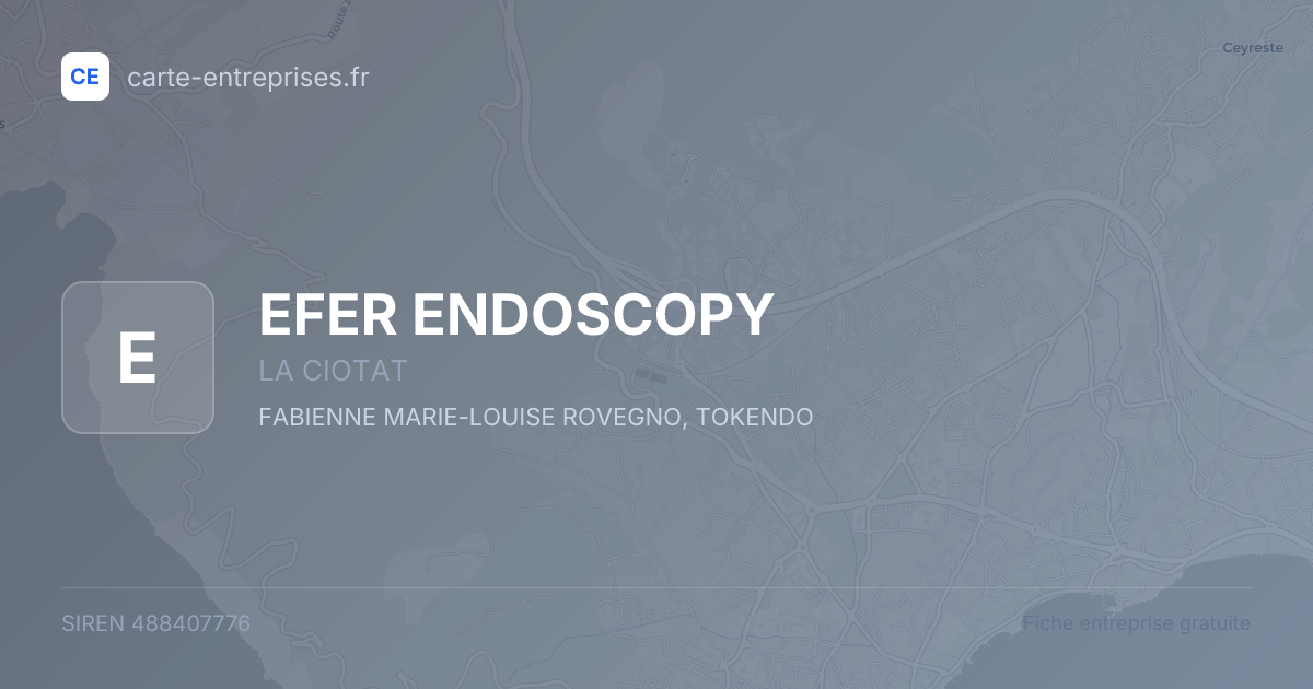 EFER ENDOSCOPY — 488407776 — fiche entreprise