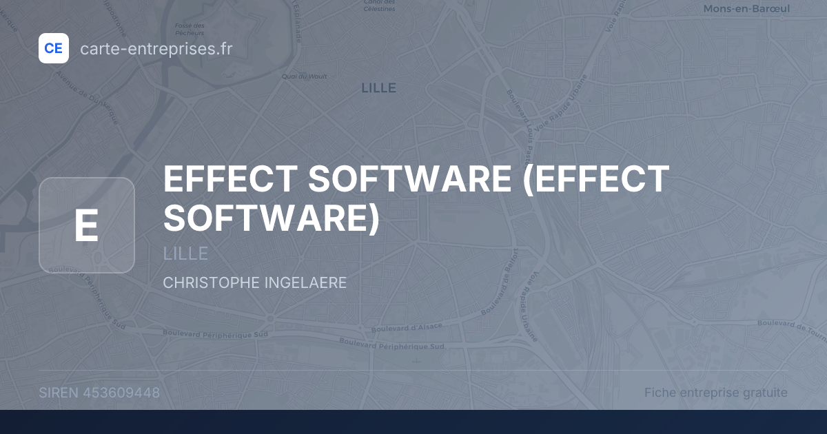 EFFECT SOFTWARE — 453609448 — fiche entreprise