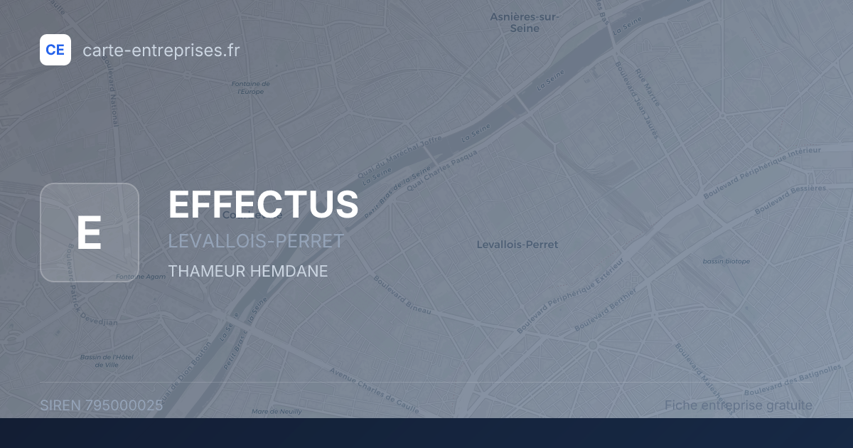 EFFECTUS — 795000025 — fiche entreprise