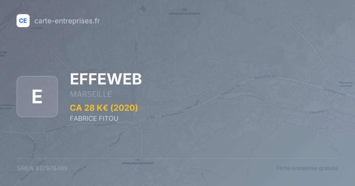 EFFEWEB — 837976489 — fiche entreprise