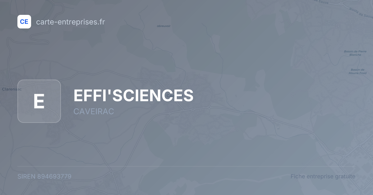 EFFI'SCIENCES — 894693779 — fiche entreprise