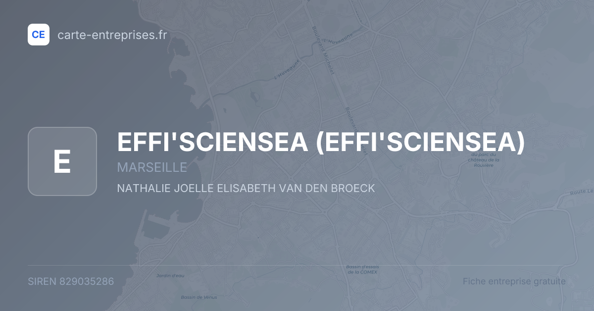 EFFI'SCIENSEA — 829035286 — fiche entreprise