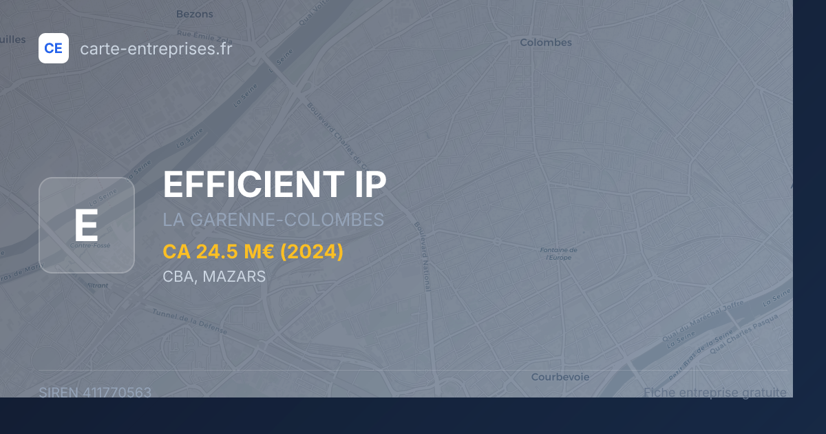 EFFICIENT IP — 411770563 — fiche entreprise