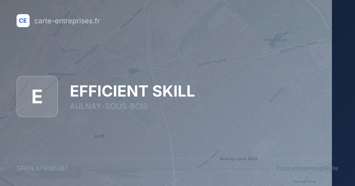 EFFICIENT SKILL — 479085367 — fiche entreprise