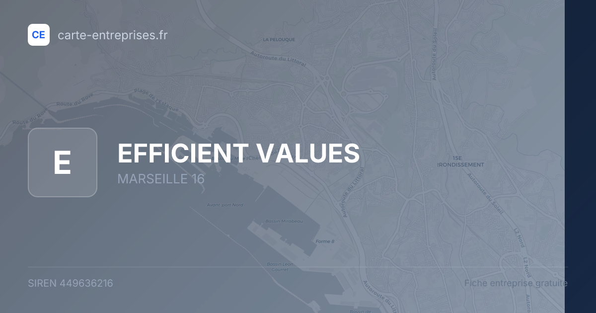 EFFICIENT VALUES — 449636216 — fiche entreprise