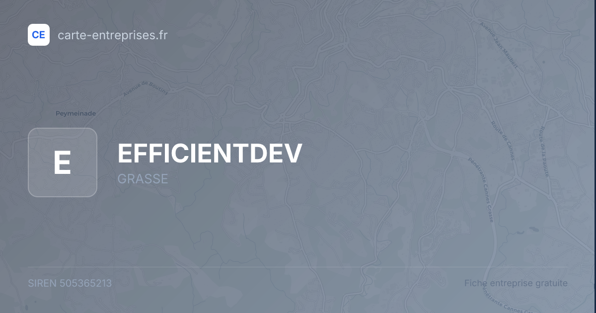 EFFICIENTDEV — 505365213 — fiche entreprise
