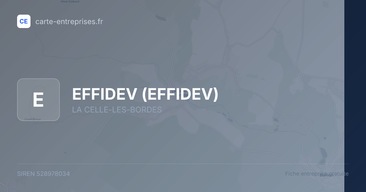 EFFIDEV — 528978034 — fiche entreprise