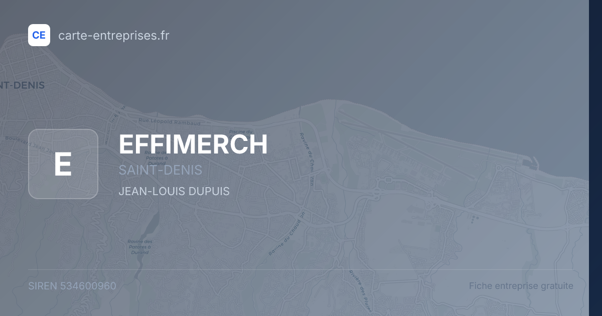 EFFIMERCH — 534600960 — fiche entreprise