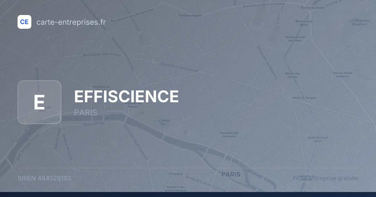 EFFISCIENCE — 484529193 — fiche entreprise