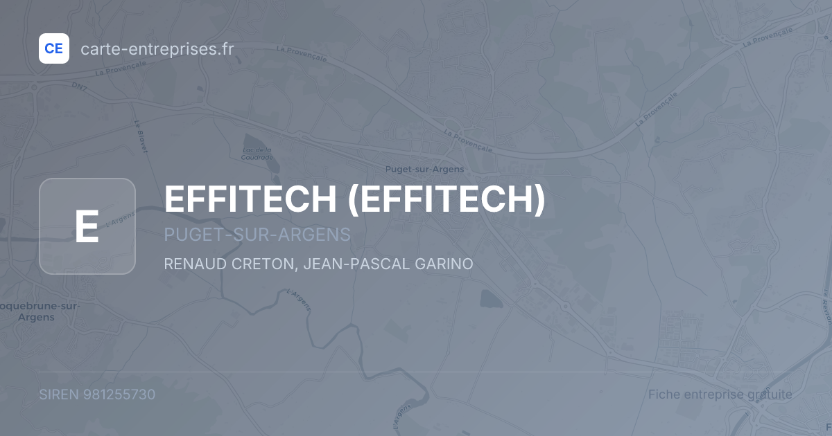 EFFITECH — 981255730 — fiche entreprise