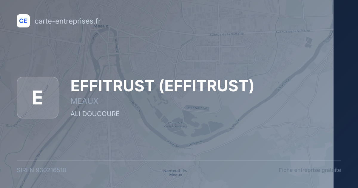 EFFITRUST — 930216510 — fiche entreprise