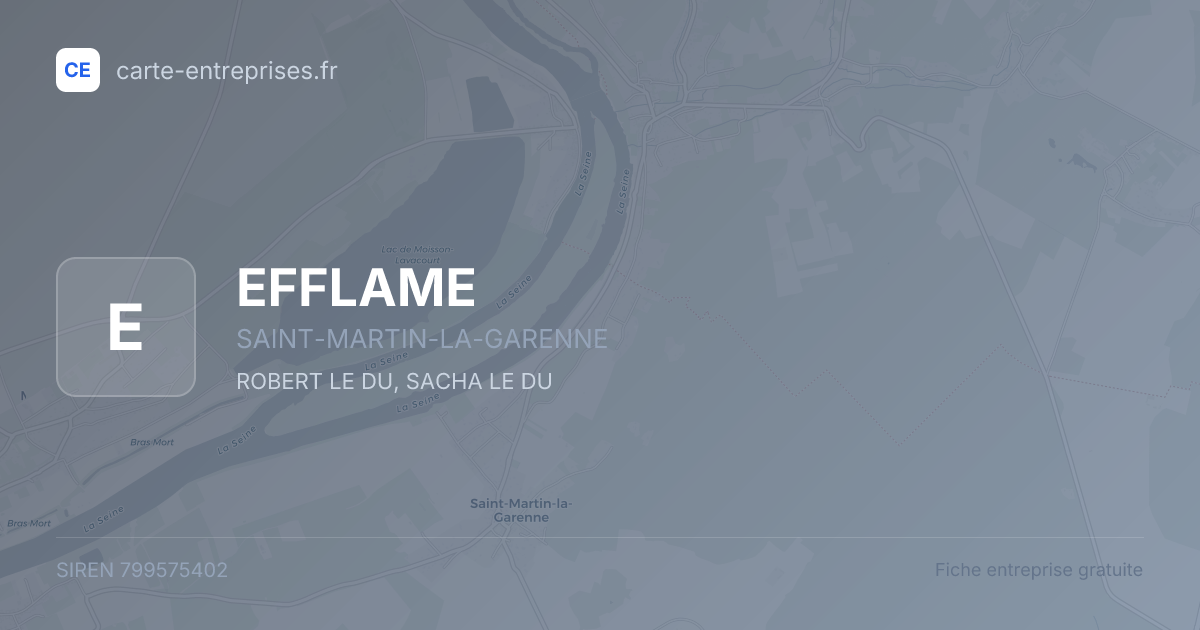 EFFLAME — 799575402 — fiche entreprise