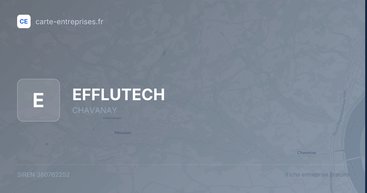 EFFLUTECH — 380762252 — fiche entreprise