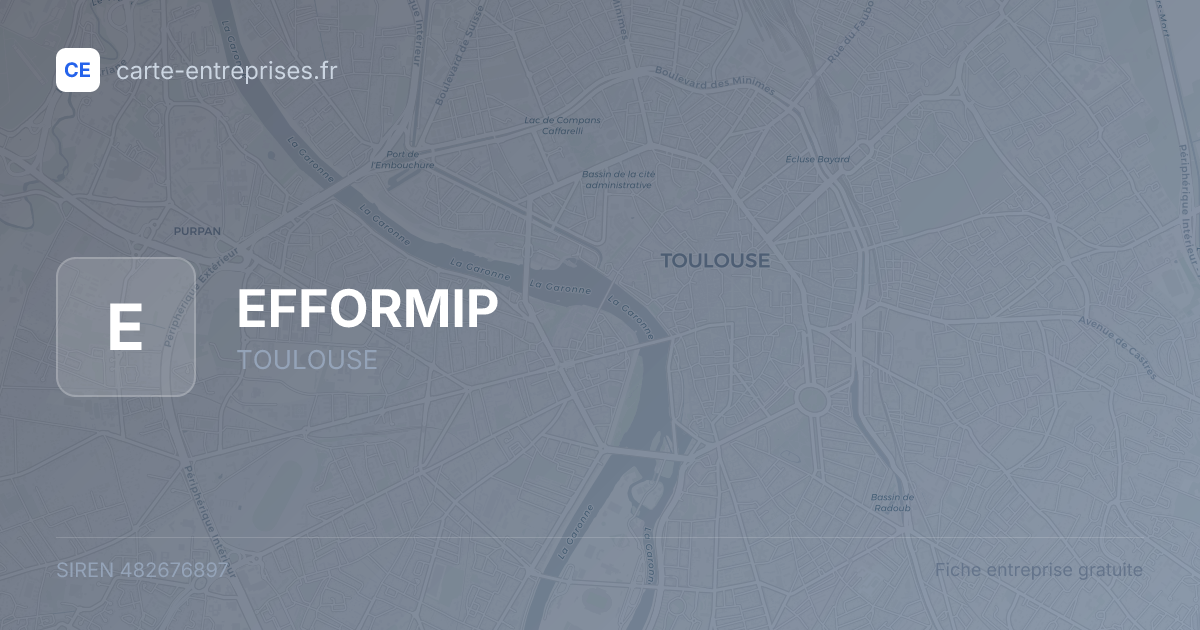 EFFORMIP — 482676897 — fiche entreprise