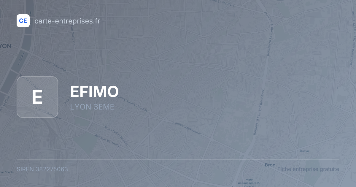 EFIMO — 382275063 — fiche entreprise
