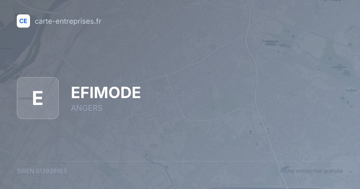 EFIMODE — 513938183 — fiche entreprise