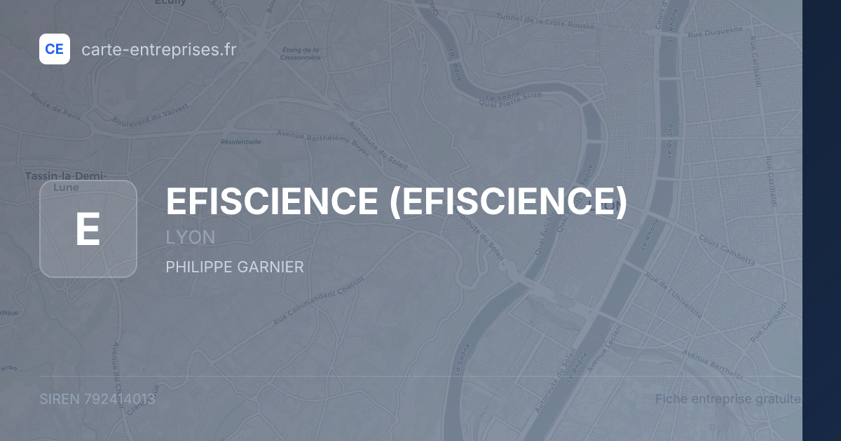 EFISCIENCE — 792414013 — fiche entreprise