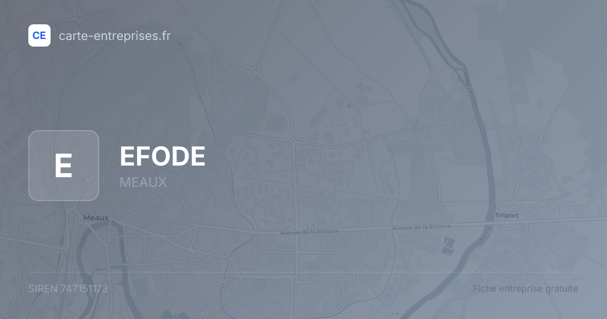 EFODE — 747151173 — fiche entreprise