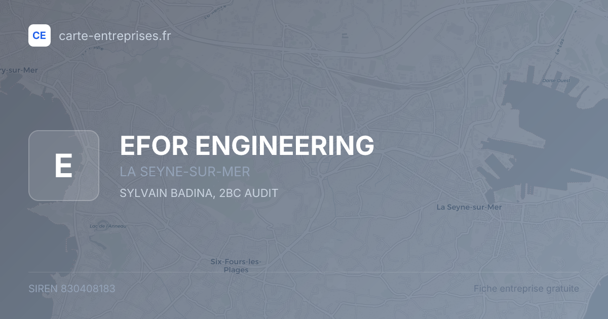 EFOR ENGINEERING — 830408183 — fiche entreprise