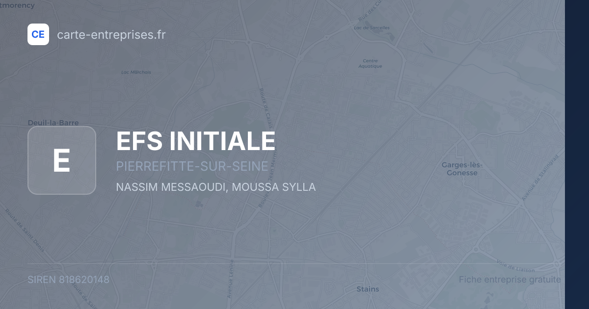 EFS INITIALE — 818620148 — fiche entreprise