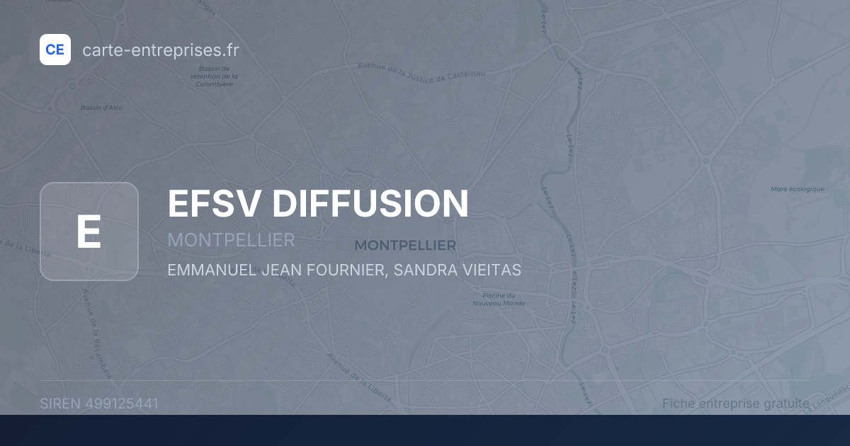 EFSV DIFFUSION — 499125441 — fiche entreprise