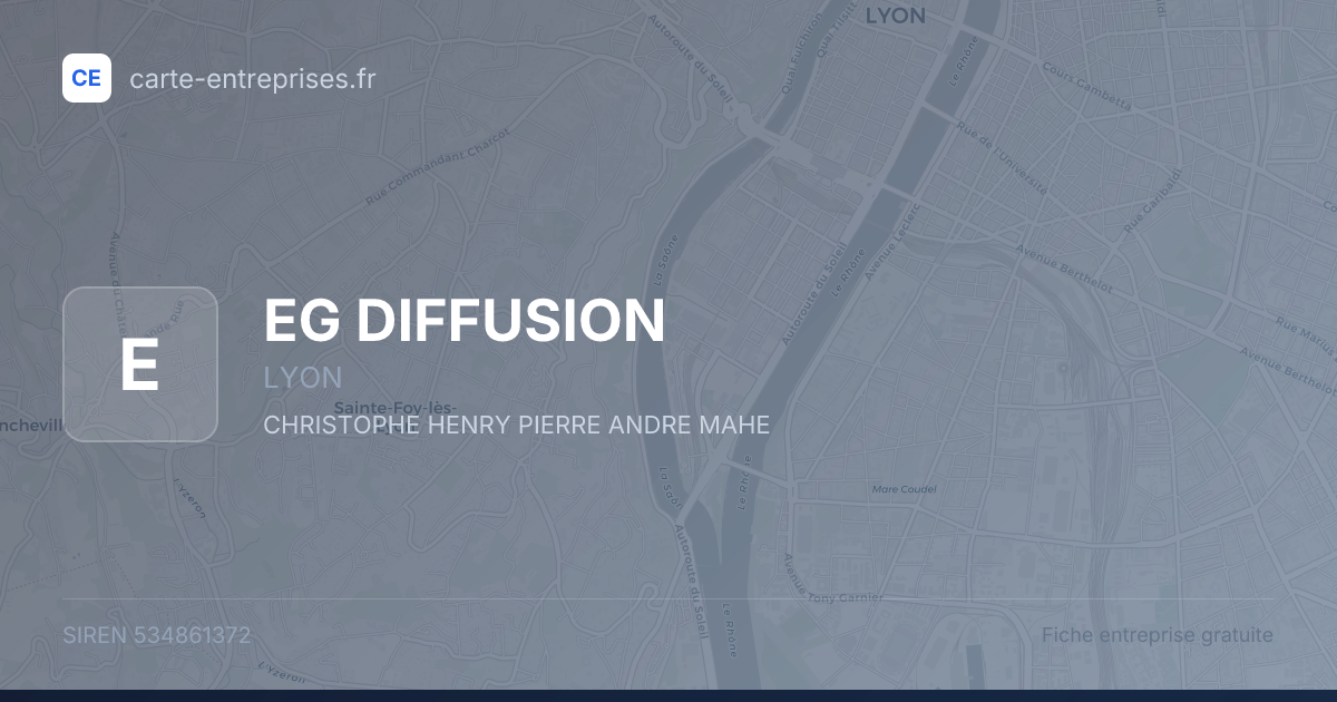 EG DIFFUSION — 534861372 — fiche entreprise