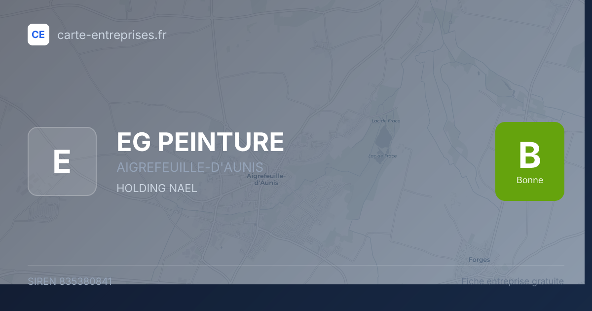 EG PEINTURE — 835380841 — fiche entreprise