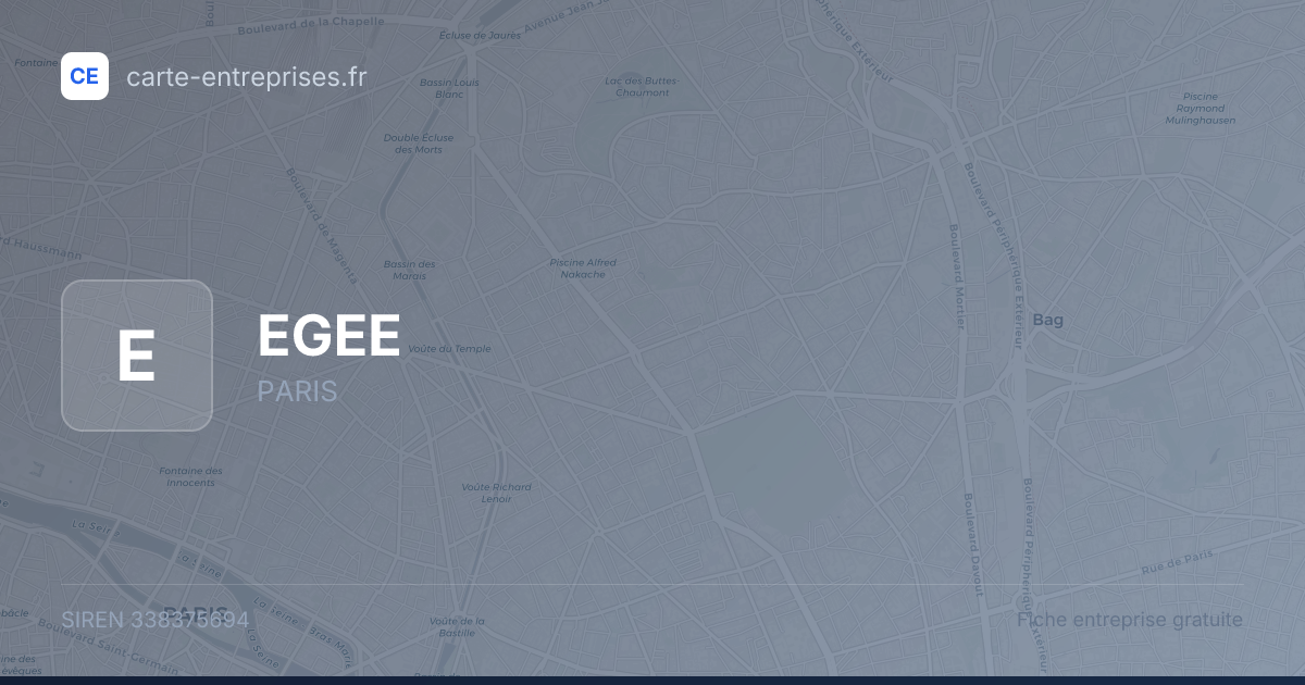 EGEE — 338375694 — fiche entreprise