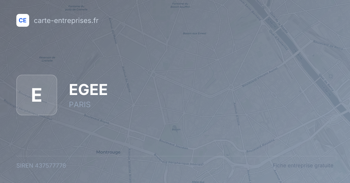EGEE — 437577778 — fiche entreprise