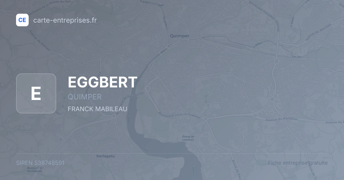 EGGBERT — 538748591 — fiche entreprise