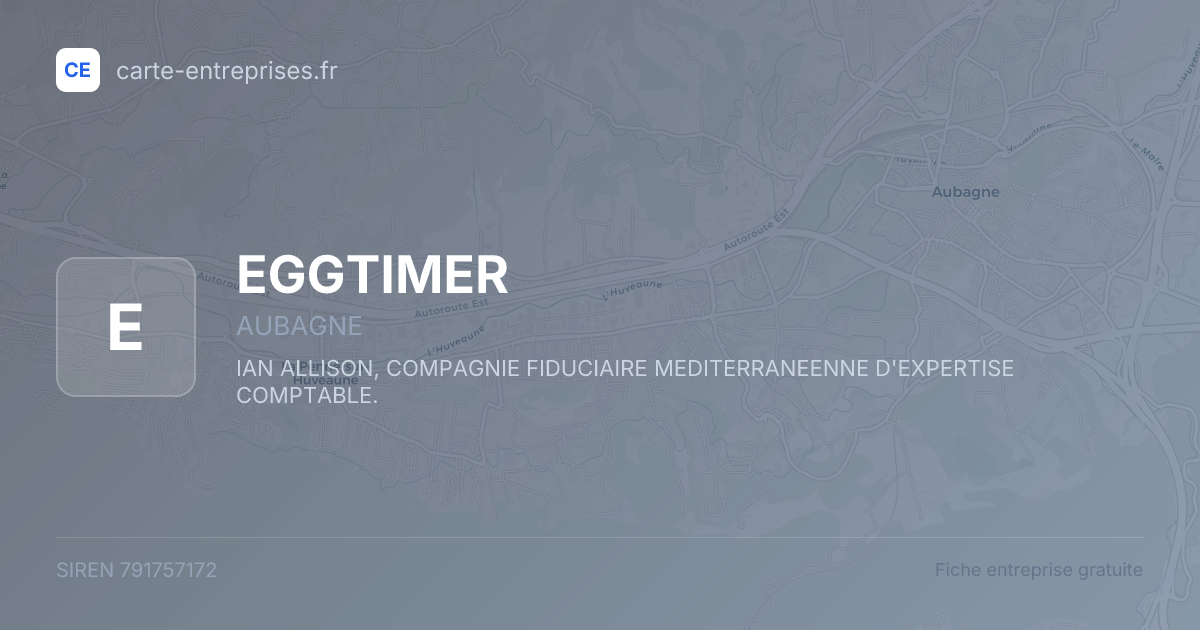 EGGTIMER — 791757172 — fiche entreprise