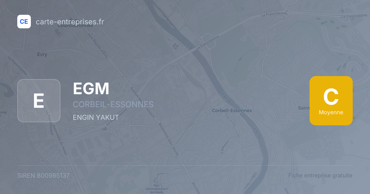 EGM — 800985137 — fiche entreprise