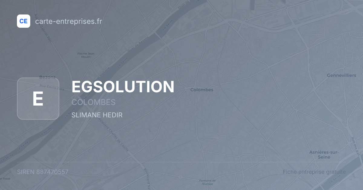 EGSOLUTION — 887470557 — fiche entreprise