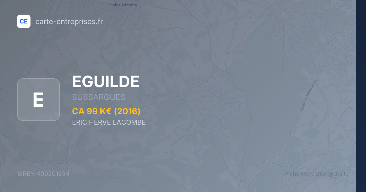 EGUILDE — 490201654 — fiche entreprise