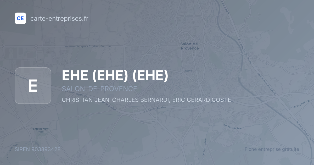 EHE (EHE) (EHE) — 903893428 — fiche entreprise