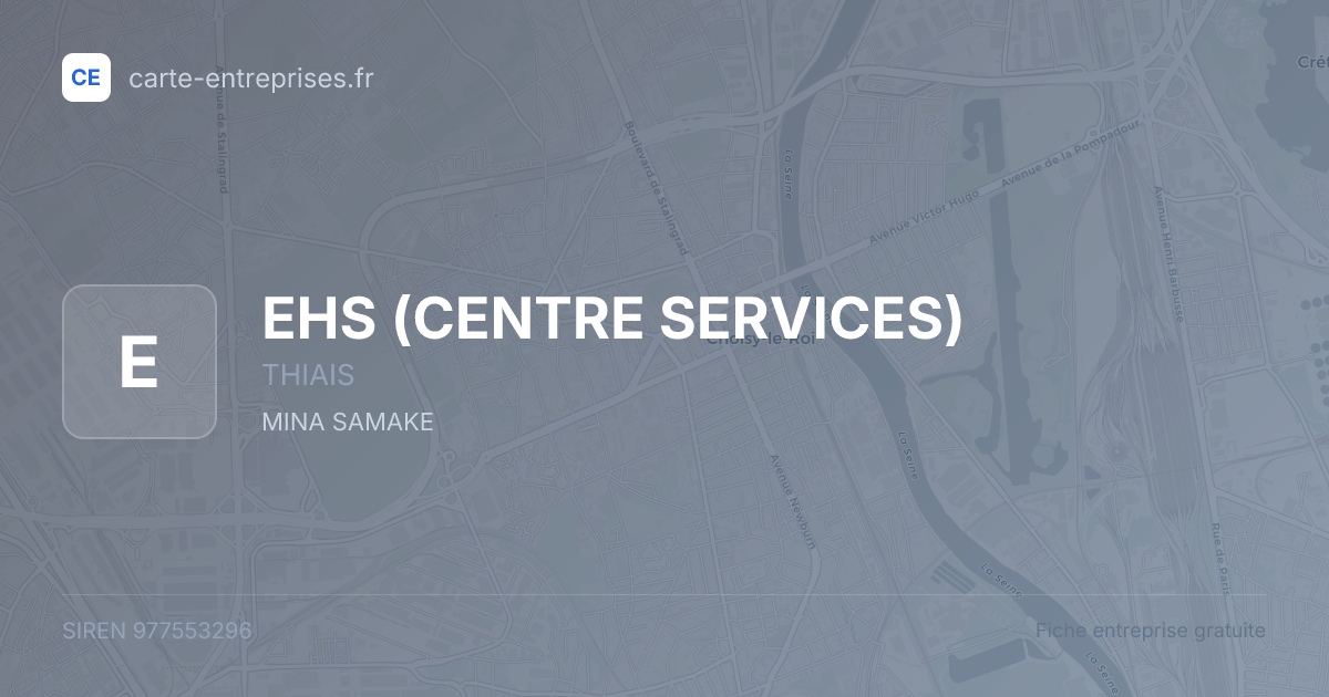 EHS (CENTRE SERVICES) — 977553296 — fiche entreprise