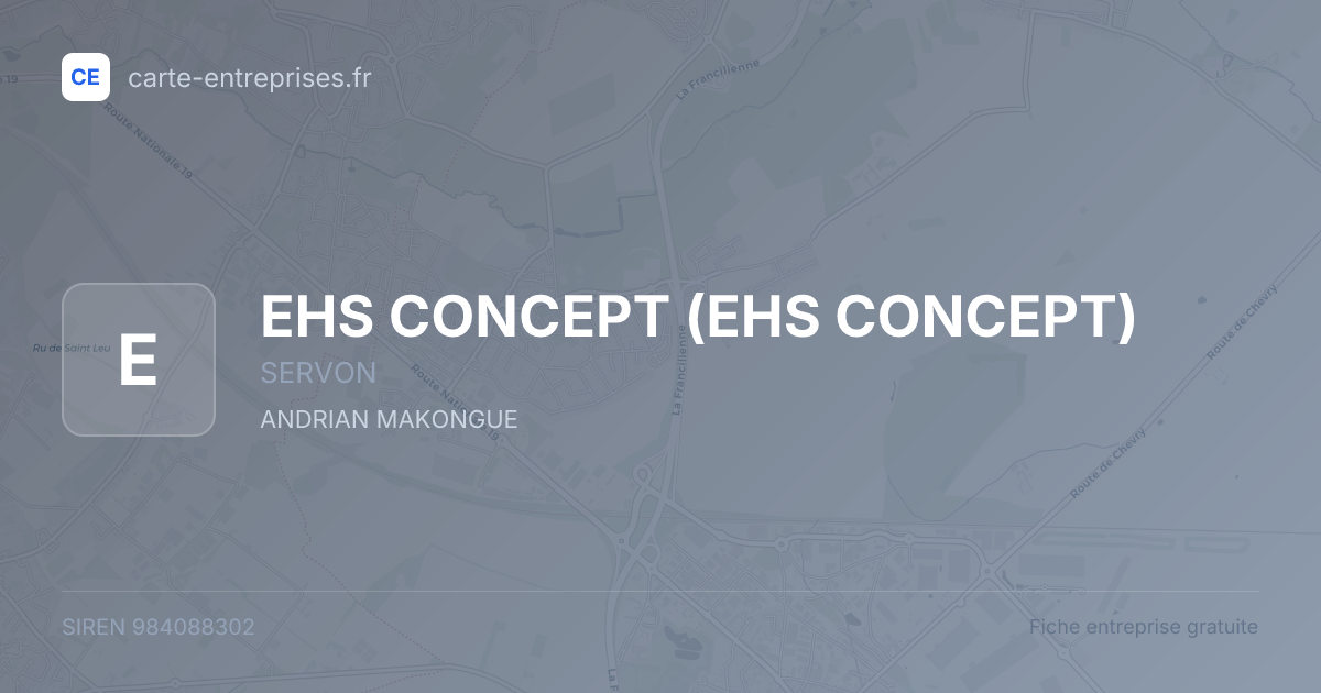EHS CONCEPT — 984088302 — fiche entreprise