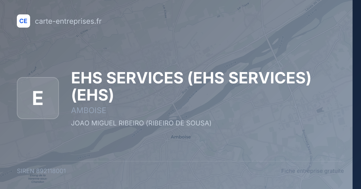 EHS SERVICES (EHS SERVICES) (EHS) — 892118001 — fiche entreprise