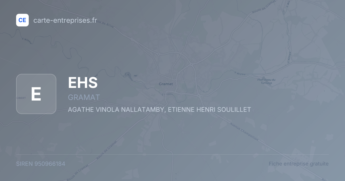 EHS — 950966184 — fiche entreprise