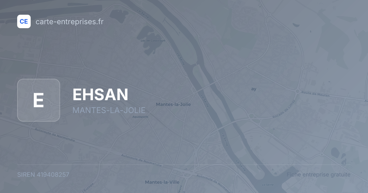 EHSAN — 419408257 — fiche entreprise