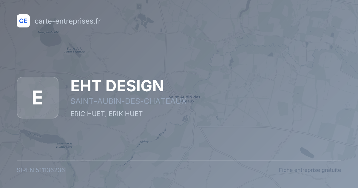 EHT DESIGN — 511136236 — fiche entreprise