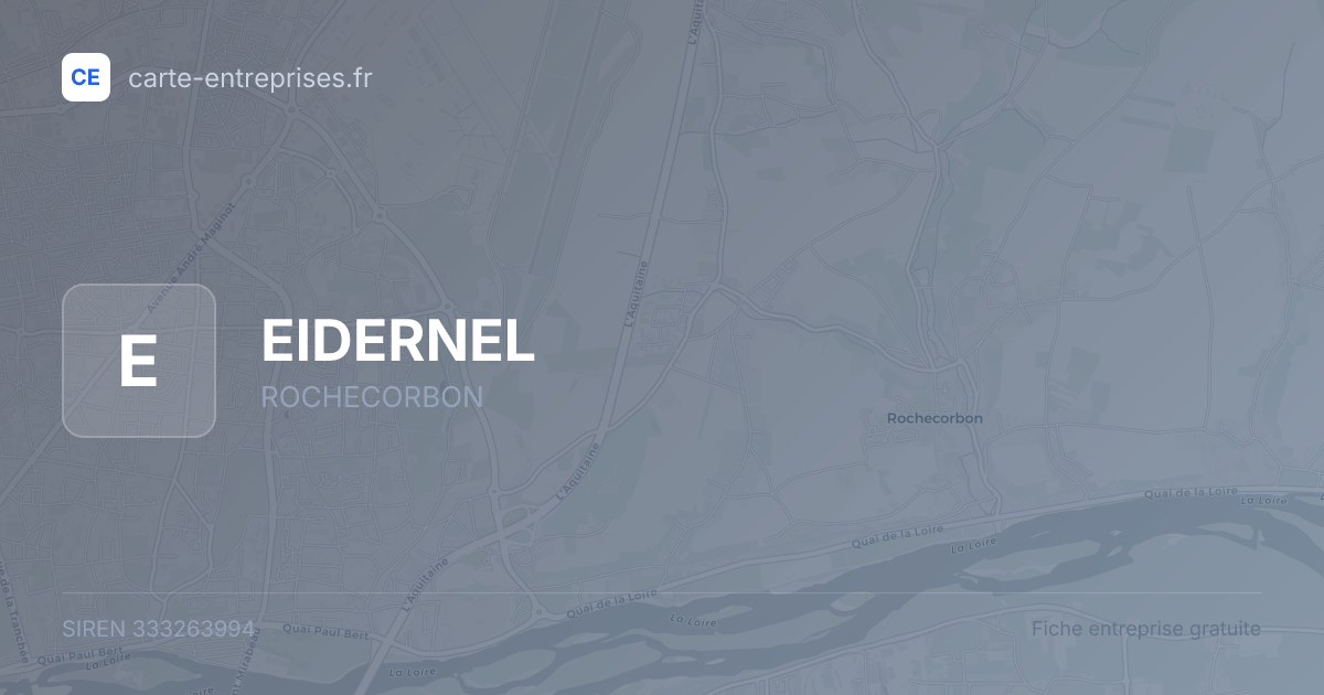 EIDERNEL — 333263994 — fiche entreprise