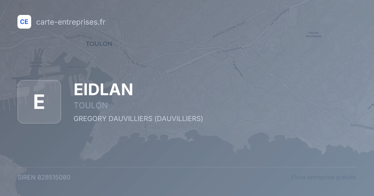 EIDLAN — 828515080 — fiche entreprise