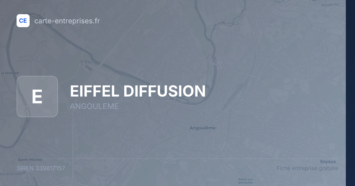 EIFFEL DIFFUSION — 339817157 — fiche entreprise