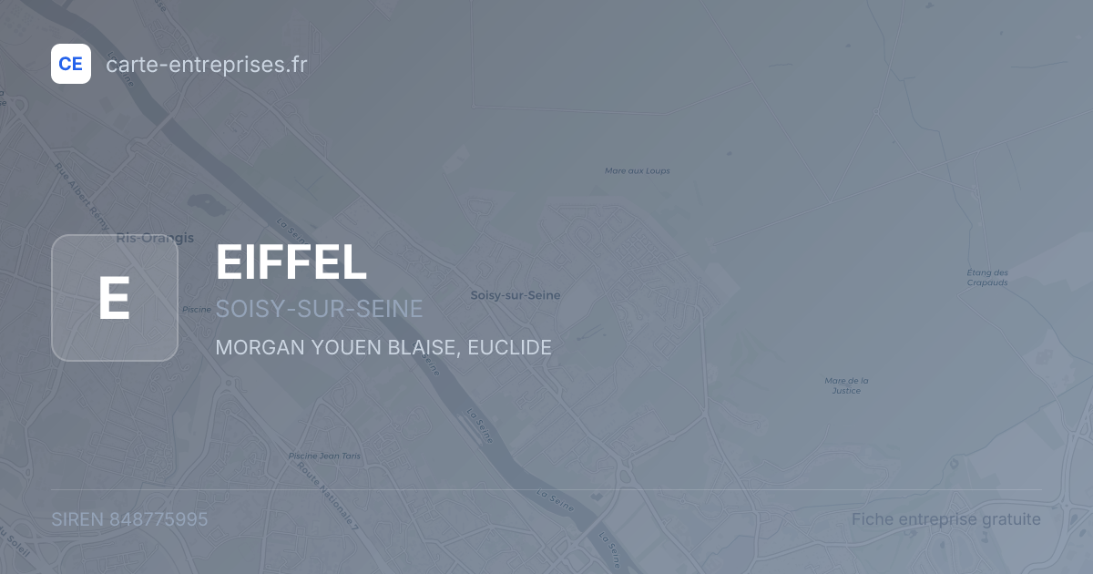 EIFFEL — 848775995 — fiche entreprise