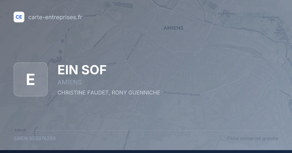 EIN SOF — 953976289 — fiche entreprise