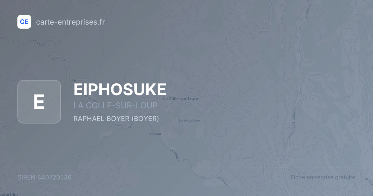 EIPHOSUKE — 840720536 — fiche entreprise